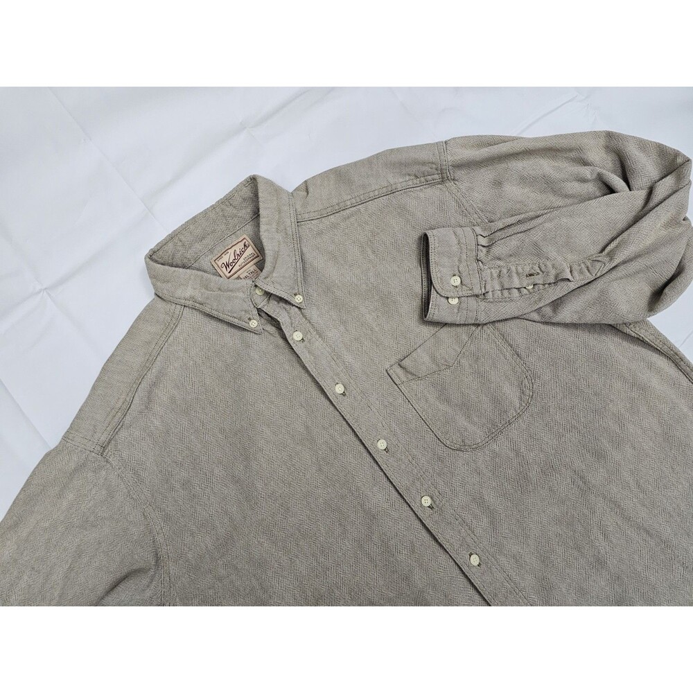 Vintage Woolrich Shirt Mens 2XL Tall Button Up Long Sleeve‎ Cotton USA